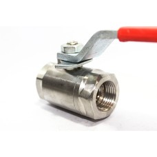 SS Ball Valve Round Solid Body Commercial Stainless Steel 202.